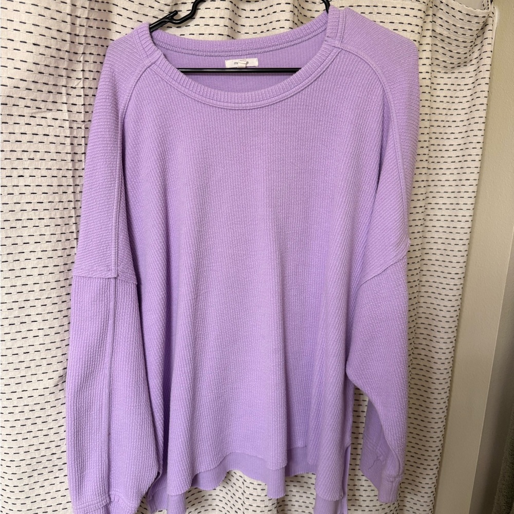 Maurices Lilac Ribbed Top